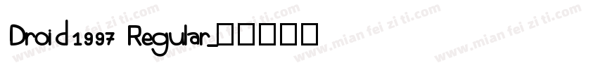 Droid1997 Regular字体转换